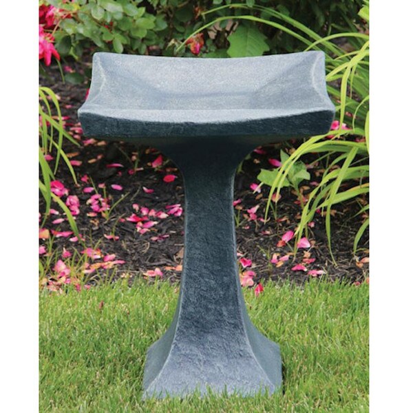 Elevate your garden with the One Piece Scooped Birdbath cement